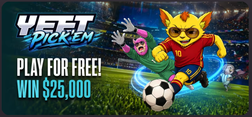 Yeet promo and trust banner badge